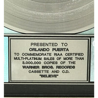 Cher Believe RIAA 3x Multi-Platinum Album Award - Record Award