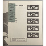 Count Basie 1959 UK Tour Program with Ticket - Music Memorabilia