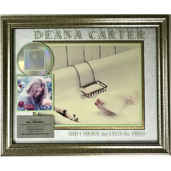 Deana Carter Did I Shave My Legs For This? RIAA Platinum Album Award - Record Award