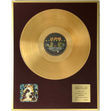 Def Leppard Hysteria Swiss Gold Award presented to Rick Allen - RARE - Record Award