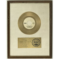 Edgar Winter Group Frankenstein White Matte RIAA Gold 45 Award - RARE - Record Award