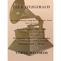 Ella Fitzgerald Original Grammy Advertisement Collage