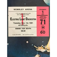 ELO 1981 Concert Tour Program & Ticket - Music Memorabilia