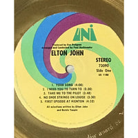 Elton John 1970 debut White Matte RIAA Gold LP Award presented to Elton John - RARE - Record Award