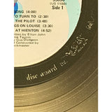 Elton John 1970 debut White Matte RIAA Gold LP Award - RARE - Record Award
