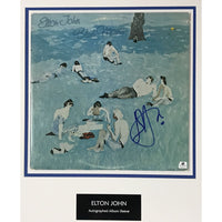 Elton John Blue Moves Album signed by Elton w/Epperson LOA - Music Memorabilia Collage