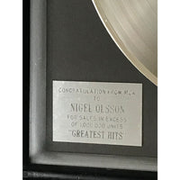 Elton John Greatest Hits 1970s Disc Award Ltd presented to Nigel Olsson - RARE - Record Award