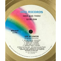 Elton John Here And There RIAA Gold Album Award - Record Award