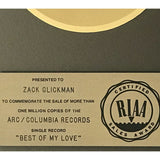 Emotions Best Of My Love RIAA Gold 45 Award - Record Award