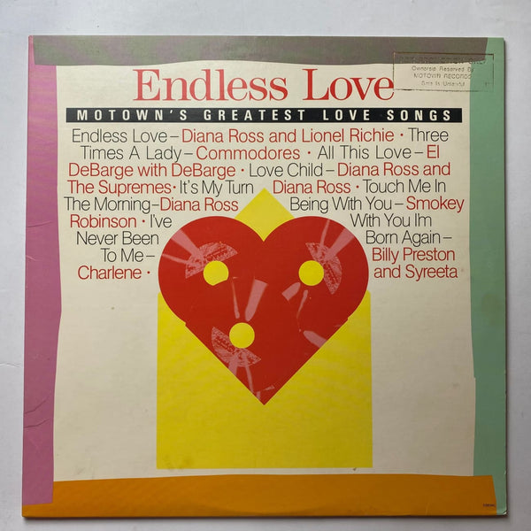 Endless Love Motown’s Greatest Love Songs 1986 LP - Media