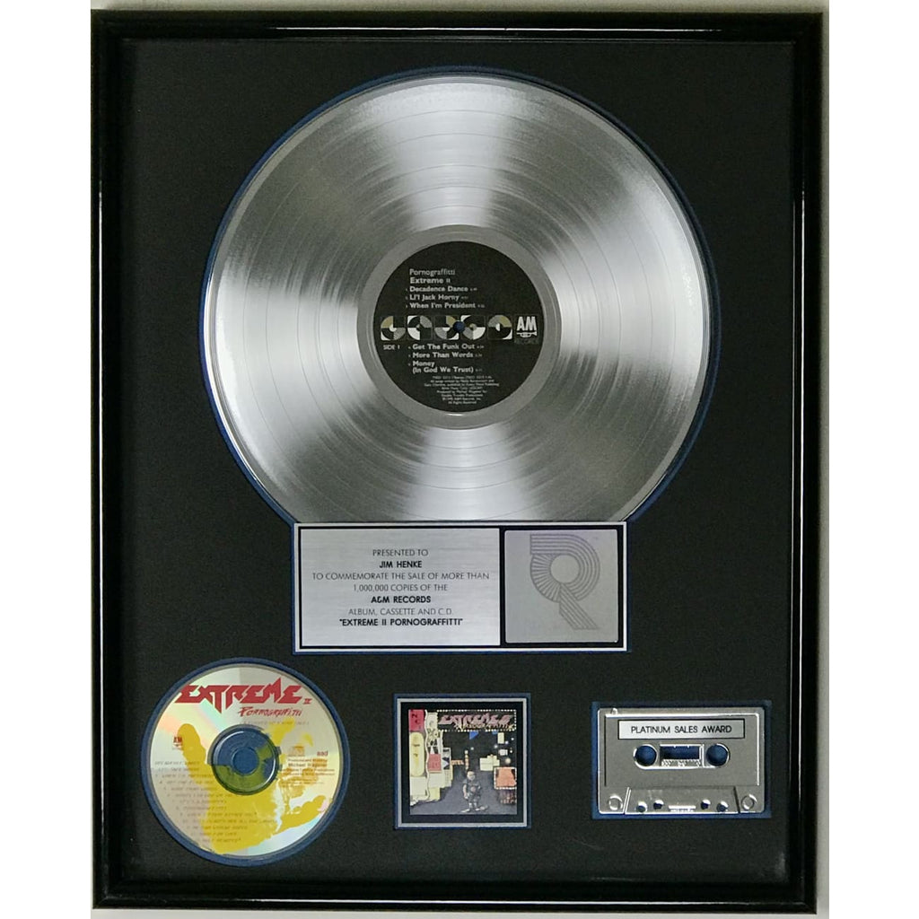 Extreme II: Pornograffitti RIAA Platinum LP Award – MusicGoldmine.com