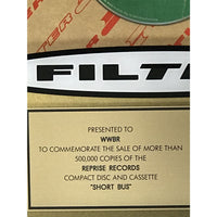 Filter Short Bus RIAA Gold Album Award - Record Award