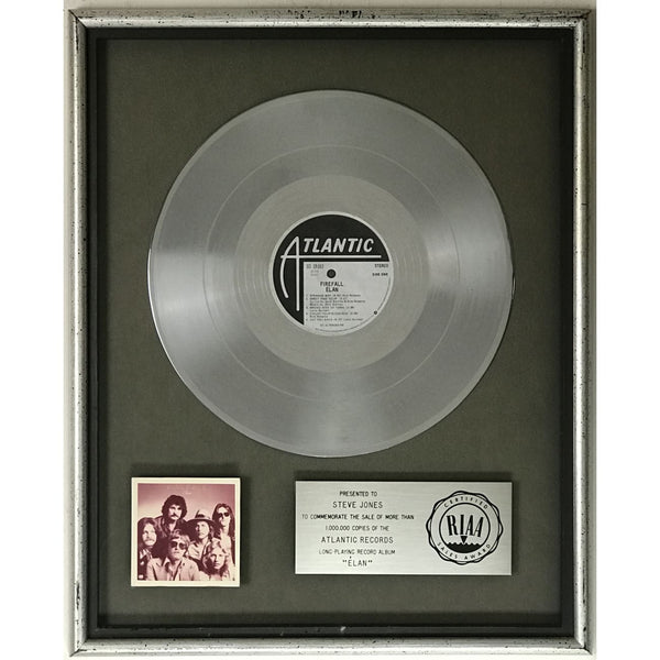 Firefall Elan RIAA Platinum LP Award - Record Award