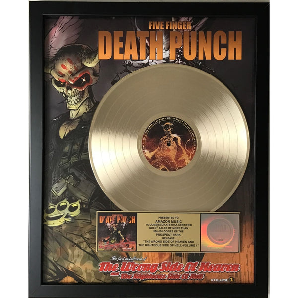 Five Finger Death Punch The Wrong Side Of Heaven... RIAA Gold Award - Record Award