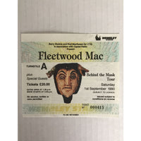 Fleetwood Mac Behind The Mask 1990 Concert Tour Program & Ticket - Music Memorabilia