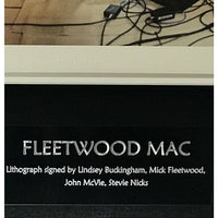 Fleetwood Mac Lithograph Signed by Buckingham Fleetwood J McVie Nicks w/BAS LOA - RARE - Poster