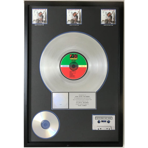 Foreigner Head Games RIAA 3x Multi-Platinum Album Award