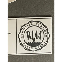 Genesis Abacab RIAA Platinum LP Award