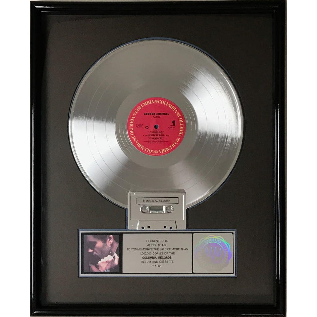 musicgoldmine.com - George Michael Faith RIAA Platinum Album Award