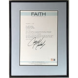 George Michael signed 1988 Faith letter w/BAS LOA