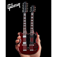 Gibson SG Double Neck Cherry Mini Guitar Replica - Miniatures