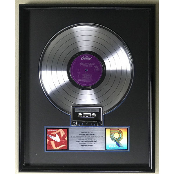 Great White Twice Shy RIAA Platinum Album Award