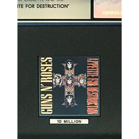Guns N’ Roses Appetite For Destruction RIAA 10x Multi-Platinum LP Award - Record Award