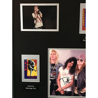 Guns N Roses Autographed Memorabilia Collage W/jsa Coa