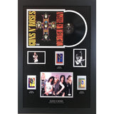 Guns N Roses Autographed Memorabilia Collage W/jsa Coa