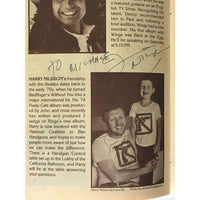 Harry Nilsson Autographed 1981 Beatlefest Program w/BAS LOA - Music Memorabilia Collage