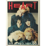 Heart Bad Animals 1988 Poster - Music Memorabilia