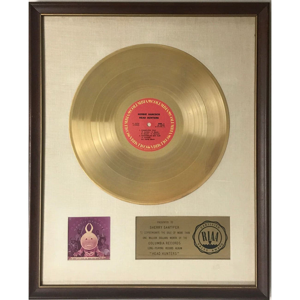 musicgoldmine.com - Herbie Hancock Head Hunters RIAA Gold LP 