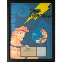 Hercules Animated Film Soundtrack RIAA Gold Album Award - Record Award