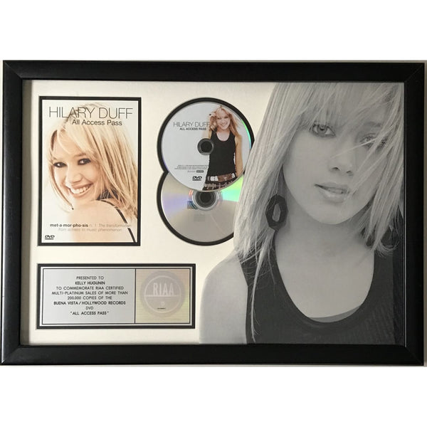 Hilary Duff All Access Pass RIAA Multi-Platinum Video Award - Record Award