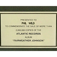 Hootie & the Blowfish Fairweather Johnson RIAA 2x Multi-Platinum Album Award - Record Award
