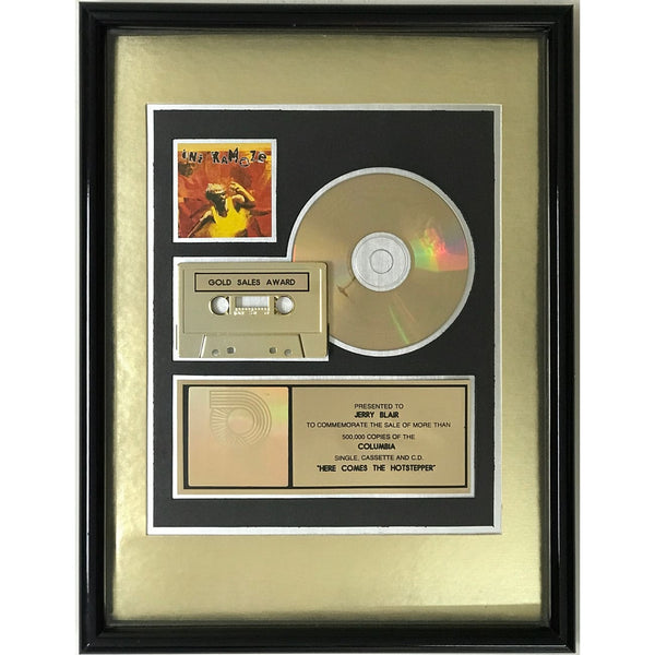 Ini Kamoze Here Comes The Hotstepper RIAA Gold Album Award