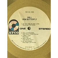 Iron Butterfly Ball RIAA Gold LP Award - RARE - Record Award