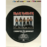 Iron Maiden 2 Minutes To Midnight Maxi-Single Art Proof - RARE - Music Memorabilia Collage