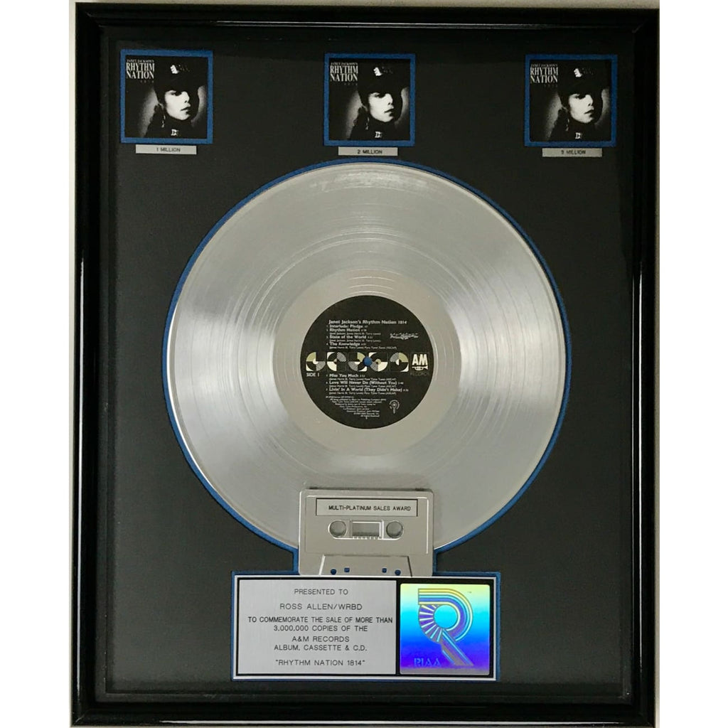 musicgoldmine.com - Janet Jackson Rhythm Nation RIAA 3x Multi