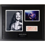 Janis Joplin Genuine Woodstock Ticket Collage - Music Memorabilia Collage