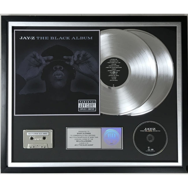 Jay-Z The Black Album RIAA 2x Multi-Platinum Album Award - RARE - Record Award