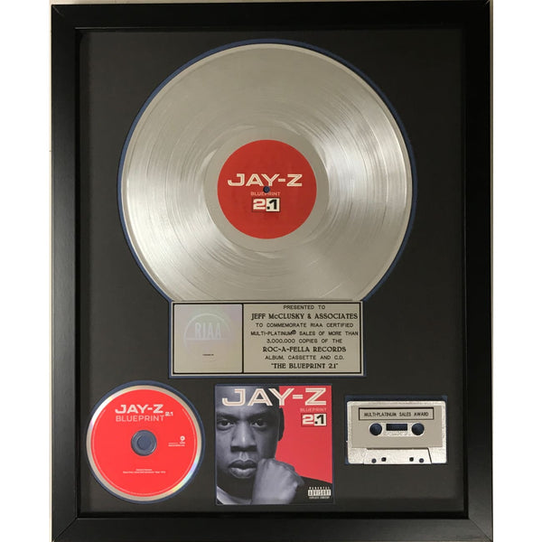 Jay-Z The Blueprint 2.1 RIAA 3x Multi-Platinum Album Award - Record Award