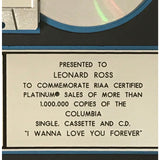 Jessica Simpson I Wanna Love You Forever RIAA Platinum Single Award - Record Award