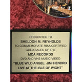 Jimi Hendrix Wild Blue Angel: Live At The Isle of Wight RIAA Video Award - Record Award