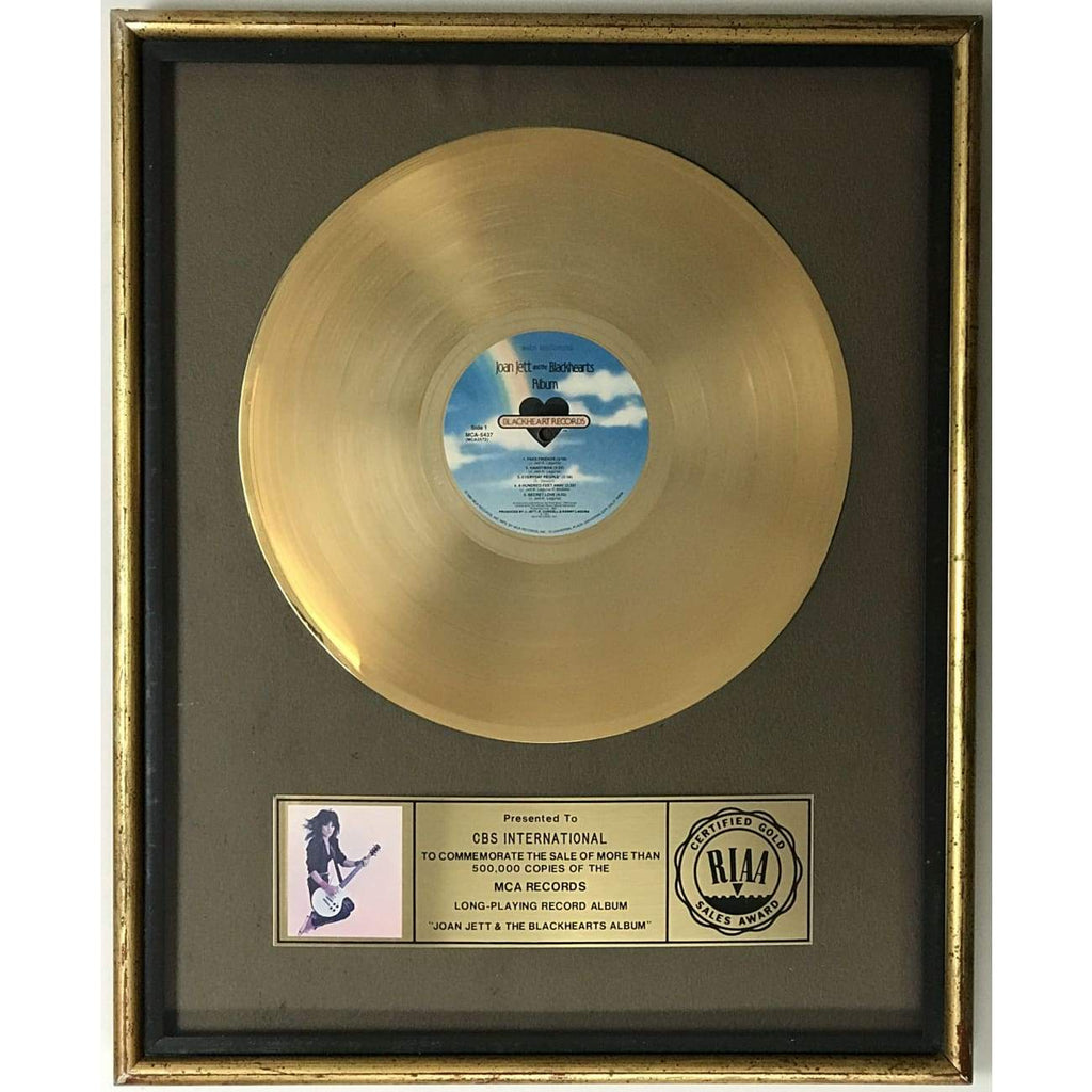 Joan Jett & the Blackhearts 'Album' (1983) RIAA Gold LP