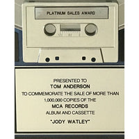 Jody Watley debut RIAA Platinum Album Award - Record Award