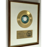 John Lennon Instant Karma RIAA White Matte Gold 45 Award presented to John Lennon - RARE - Record Award