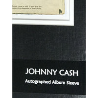Johnny Cash album collage signed by Cash w/PSA COA - Music Memorabilia