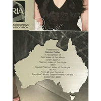 Jordin Sparks ARIA (Australian) Multi-Platinum Combo Award - Record Award