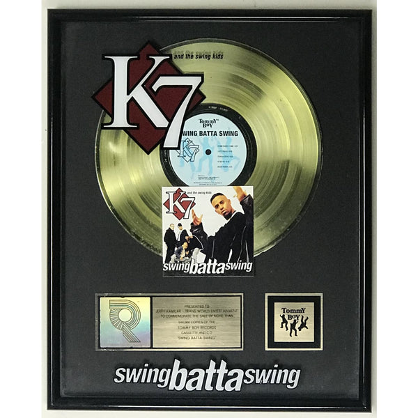 K7 Swing Batta Swing RIAA Gold Album Award